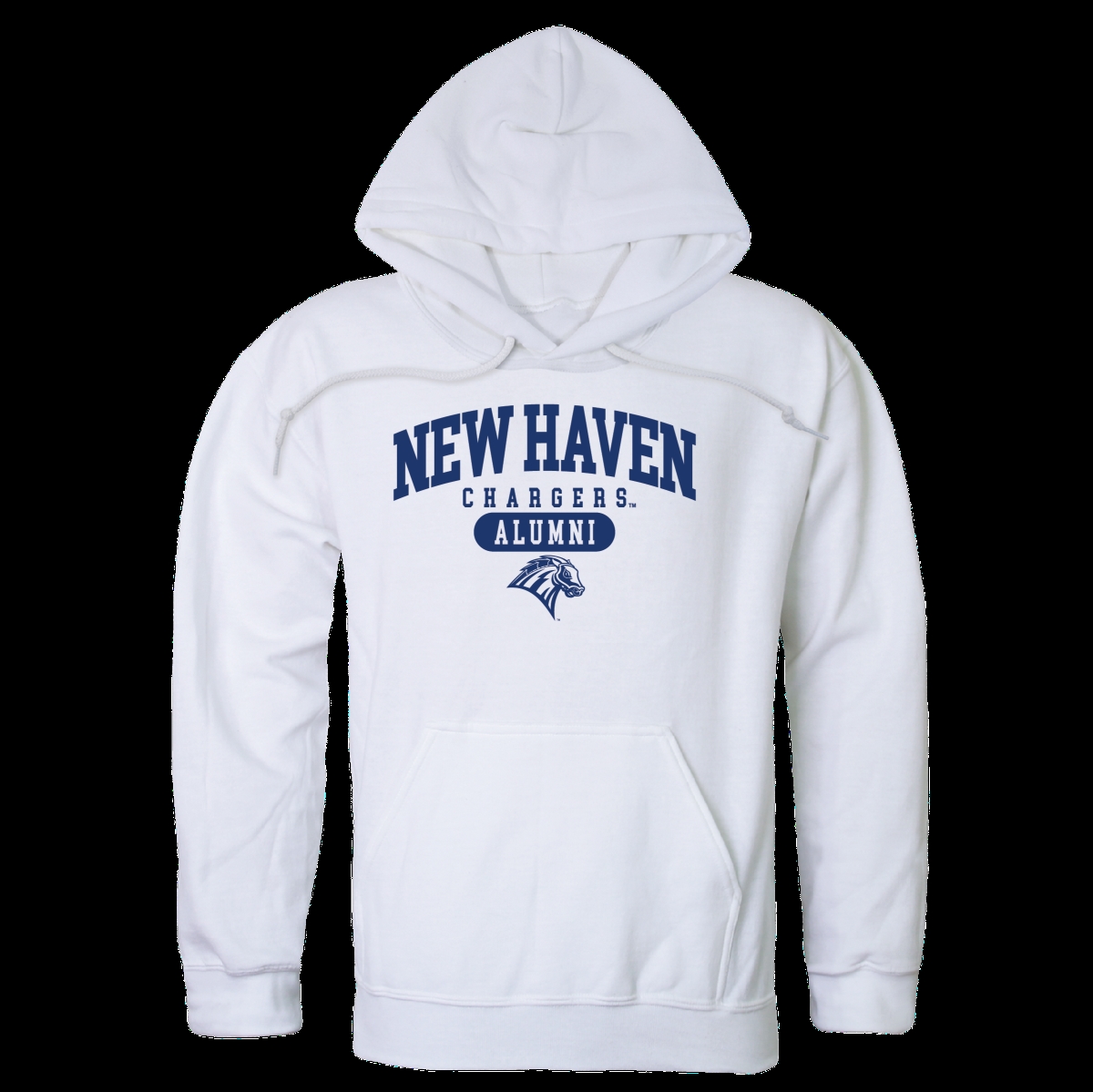 W Republic 561-663-WHT-04 University of New Haven Chargers Alumni Hoodie&#44; White - Extra Large