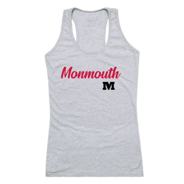W Republic 557-695-HGY-01 Monmouth College Fighting Scots Script Tank Top&#44; Heather Grey - Small