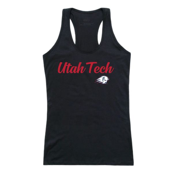 W Republic 557-291-BK2-03 Utah Tech University Trailblazers Script Tank Top&#44; Black - Large