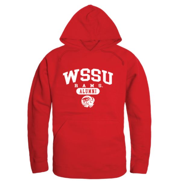 W Republic 561-607-RED-02 Winston-Salem State University Rams Alumni Hoodie&#44; Red - Medium