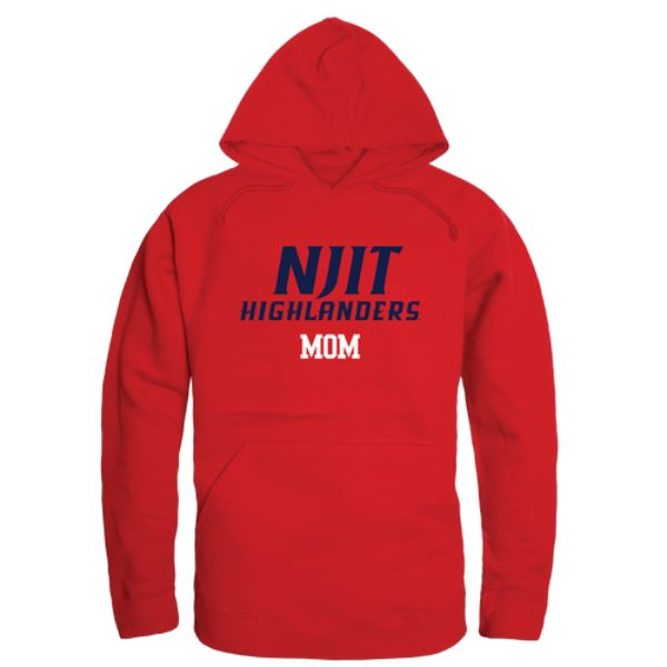 W Republic 565-555-RED-02 New Jersey Institute of Technology Highlanders Mom Hoodie&#44; Red - Medium