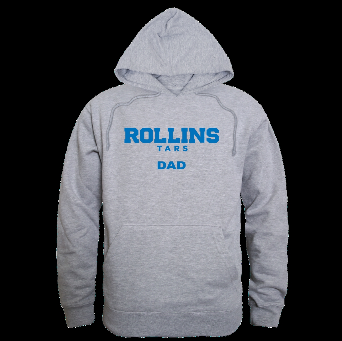W Republic 563-577-HGY-01 Rollins College Tars Dad Hoodie&#44; Heather Grey - Small