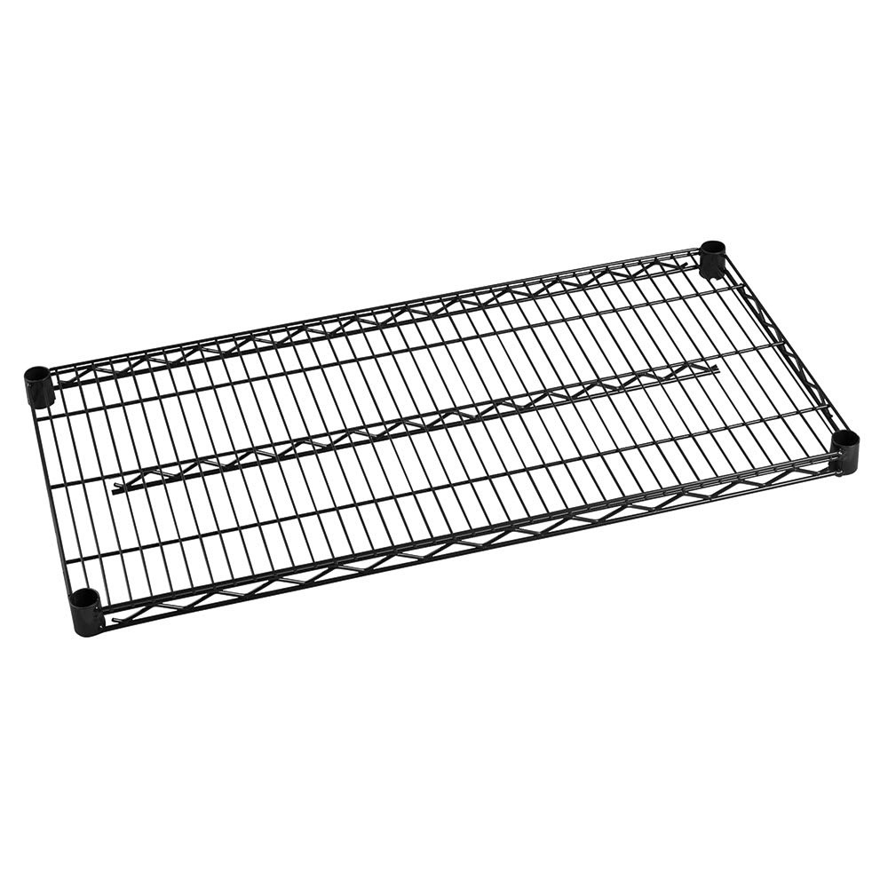 Focus Foodservice FocusFoodService FF1842BK 18 in. W x 42 in. L Epoxy Wire Shelf - Black