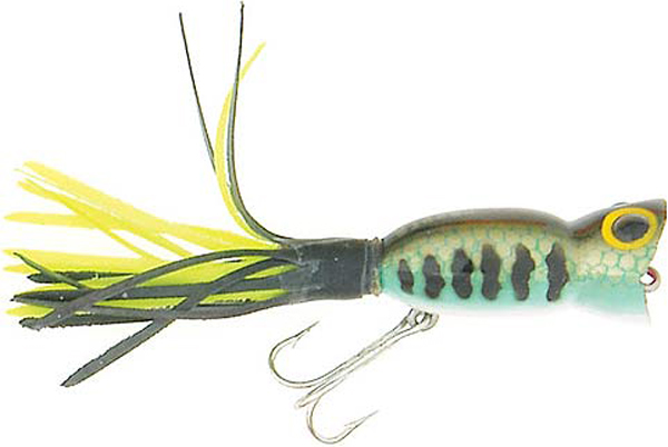 Arbogast 760-132 2 in. Hula Popper, Bass