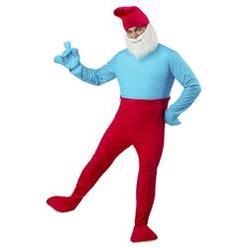 Ruby Slipper 665082 Polyester Smurfs Papa Smurf Adult Costume - Extra Large