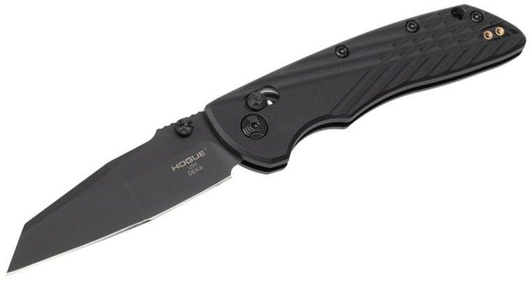 Hogue HOG-24366 3.25 in. Deka Cerakote Wharncliffe Polymer Knives&#44; Black