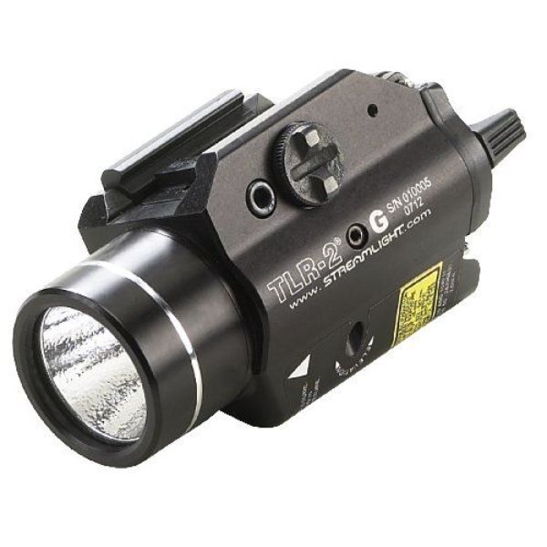 Streamlight 69250 300 Lumens TLR 2G Strobing Rail-Mounted Tactical Light with Green Laser&#44; Black