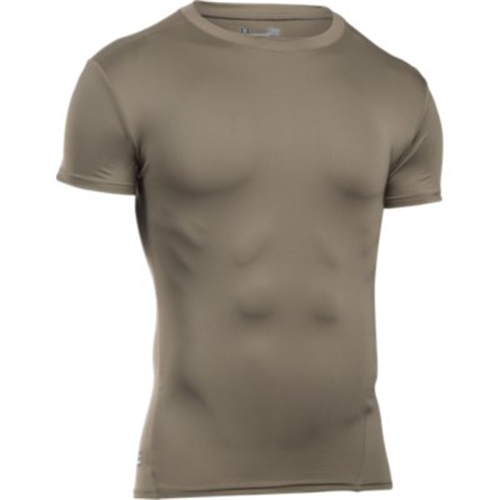 Inner Armour Under Armour 1216007499LG Tactical Compression Heatgear Tee&#44; Federal Tan - Large