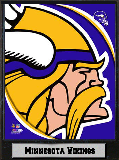 Encore Select 20201 9 x 12 in. Minnesota Vikings Logo Plague