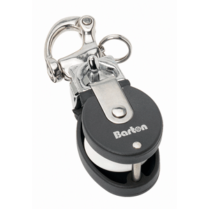 Barton Marine 90 301 Small Snatch Block with Stainless Snap Shackle