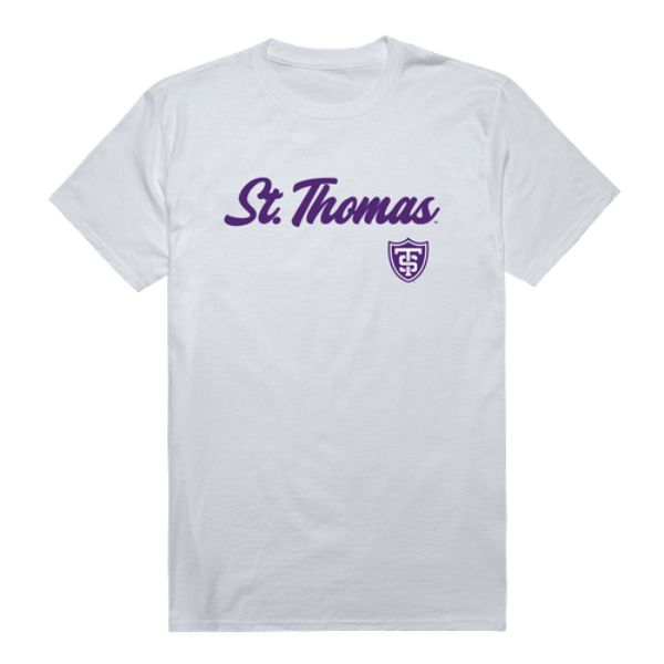 W Republic 554-591-WHT-04 University of St. Thomas Tommies Script T-Shirt&#44; White - Extra Large