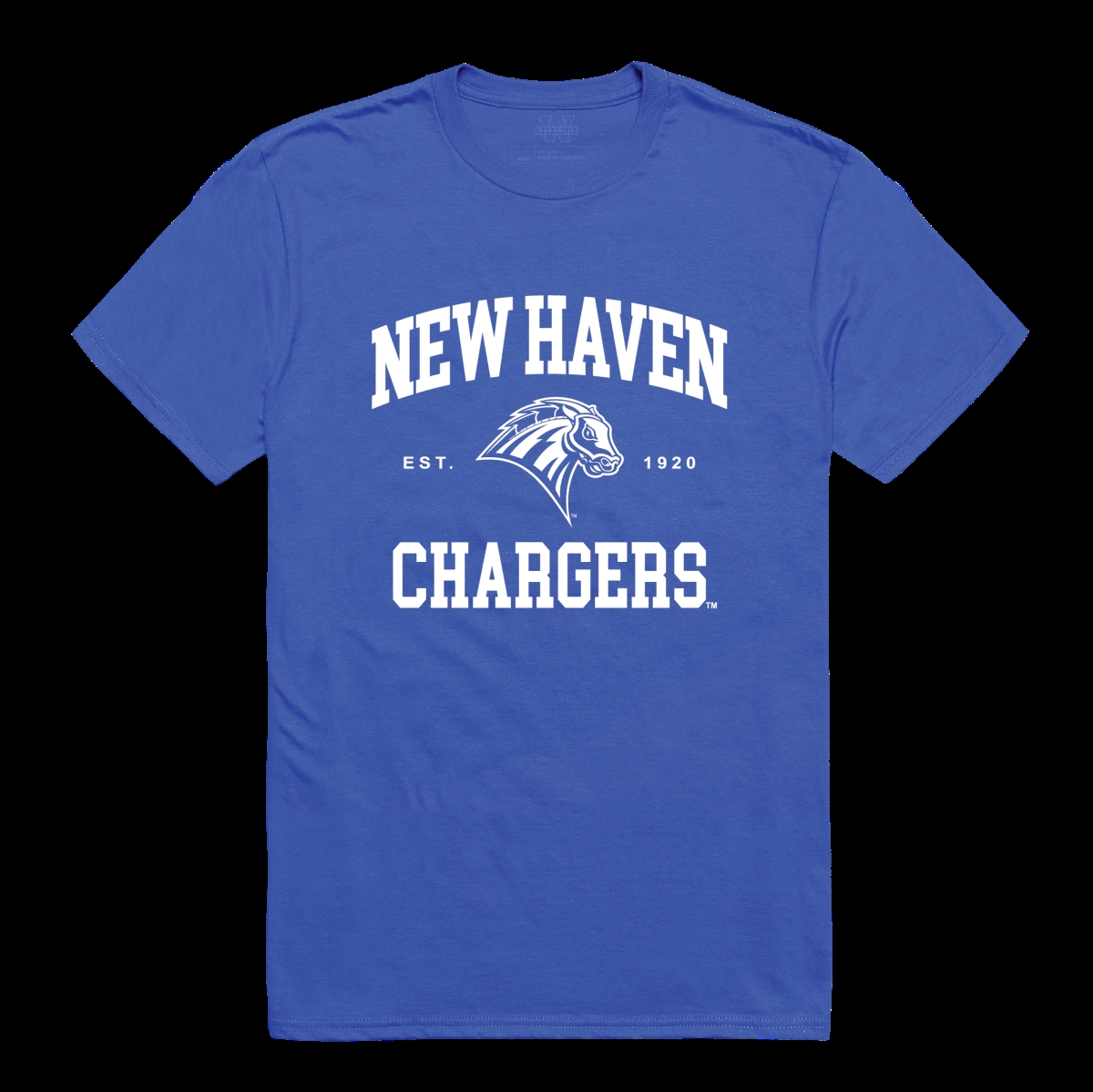 W Republic 526-663-RYL-03 University of New Haven Chargers Seal College T-Shirt&#44; Royal - Large