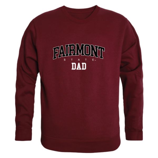 W Republic 562-686-MAR-04 Fairmont State University Falcons Dad Crewneck Sweatshirt&#44; Maroon - Extra Large