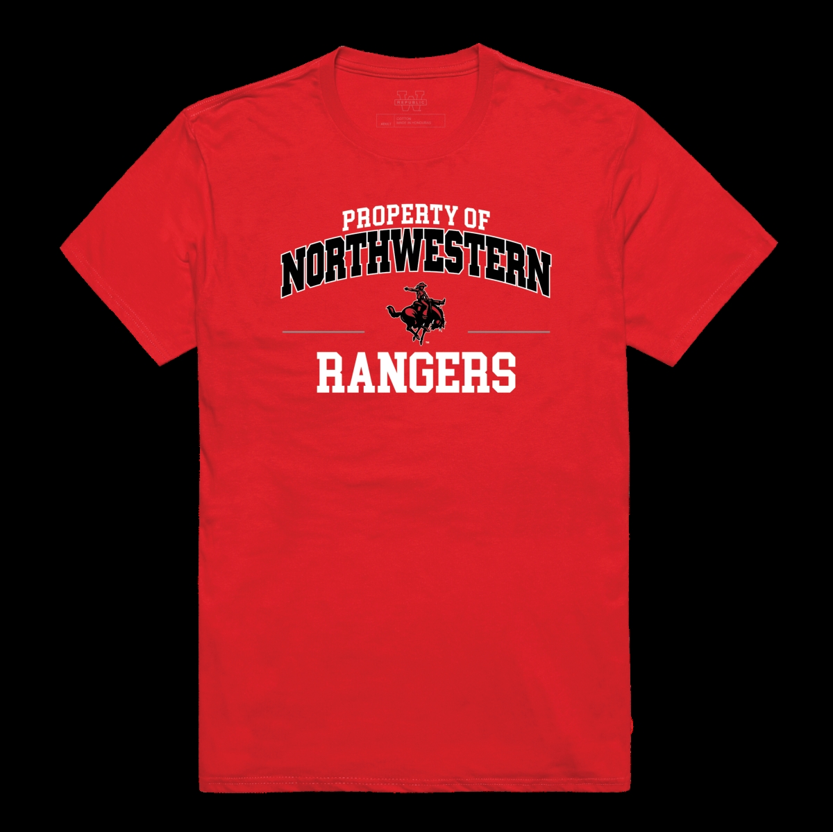 W Republic 517-665-RED-02 Northwestern Oklahoma State University Rangers Property College T-Shirt&#44; Red - Medium