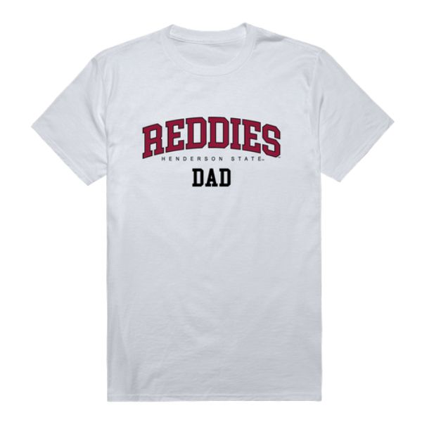W Republic 548-719-WHT-01 Henderson State University Reddies College Dad T-Shirt&#44; White - Small