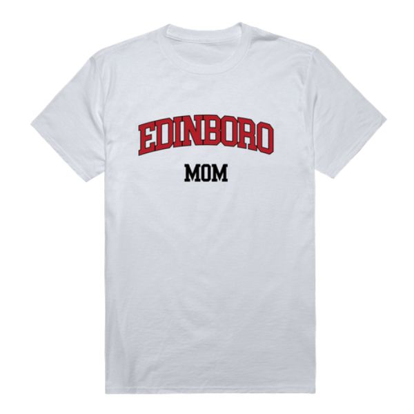 W Republic 549-516-WHT-01 Edinboro University Fighting Scots College Mom T-Shirt&#44; White - Small