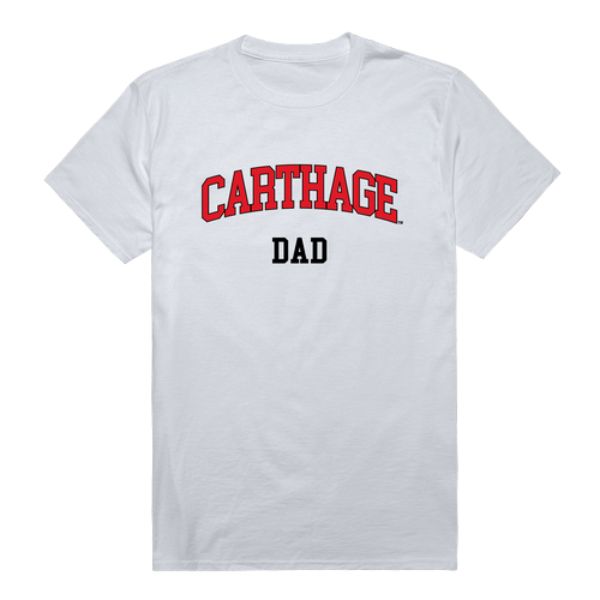 W Republic 548-709-WHT-03 Carthage College Firebirds Dad T-Shirt&#44; White - Large