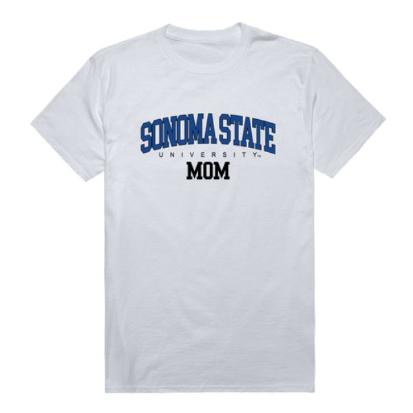 W Republic 549-732-WHT-02 Sonoma State University Seawolves College Mom T-Shirt&#44; White - Medium