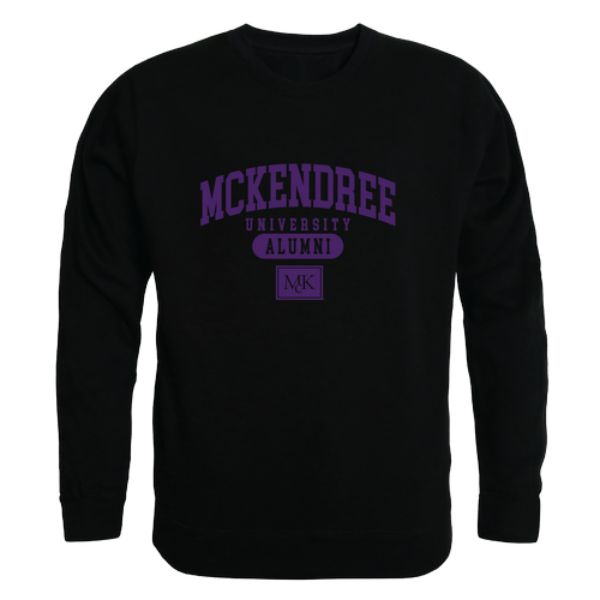 W Republic 560-721-BLK-05 McKendree University Bearcats Alumni Fleece Pullover Crewneck Sweatshirt&#44; Black - 2XL