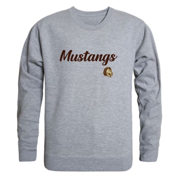W Republic 556-674-HGY-05 Southwest Minnesota State University Mustangs Script Crewneck Sweatshirt&#44; Heather Grey - 2XL