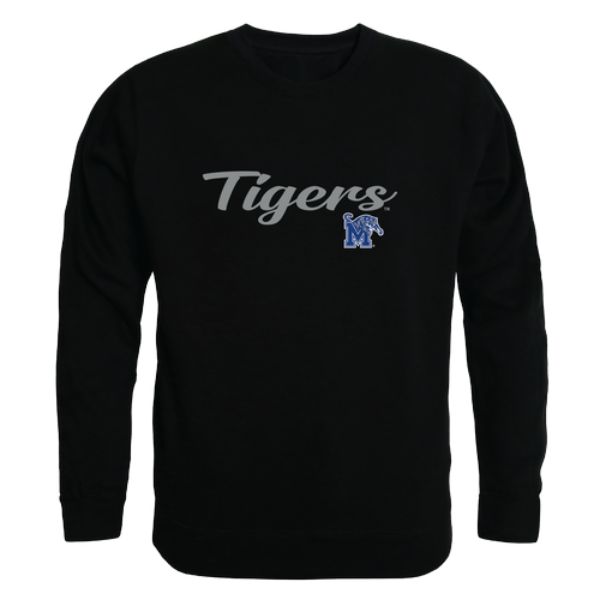 W Republic 556-339-BK2-04 University of Memphis Tigers Script Crewneck Sweatshirt&#44; Black - Extra Large