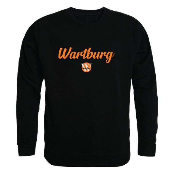 W Republic 556-708-BLK-04 Wartburg College Knights Script Crewneck Sweatshirt&#44; Black - Extra Large
