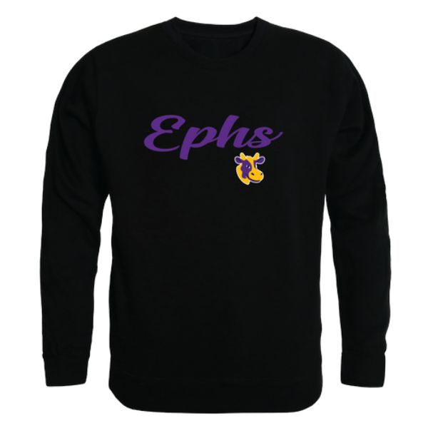 W Republic 556-727-BLK-05 Williams College The Purple Cows Script Crewneck Sweatshirt&#44; Black - 2XL