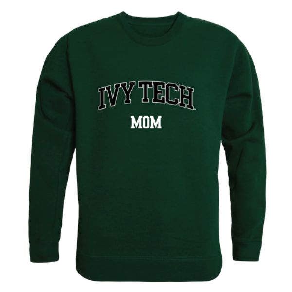 W Republic 564-526-FOR-04 Ivy Tech Community College Mom Crewneck Sweatshirt&#44; Forest Green - Extra Large