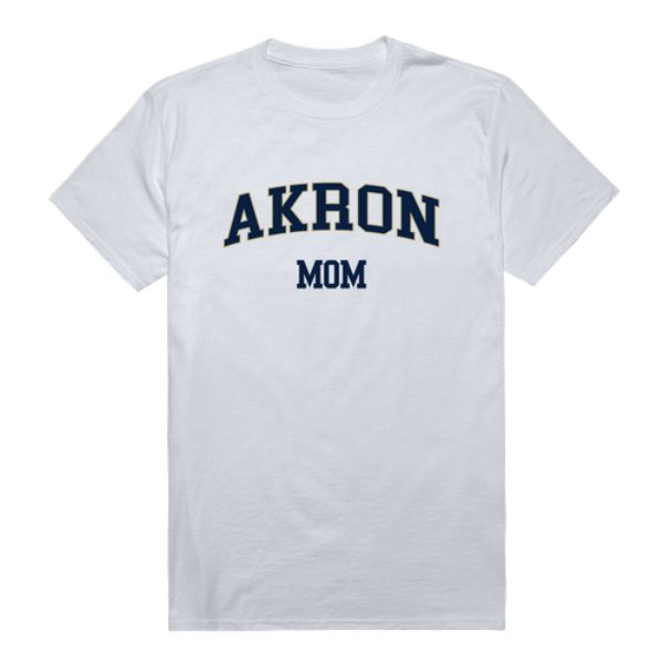 W Republic 549-100-WT2-03 University of Akron Zips College Mom T-Shirt&#44; White - Large