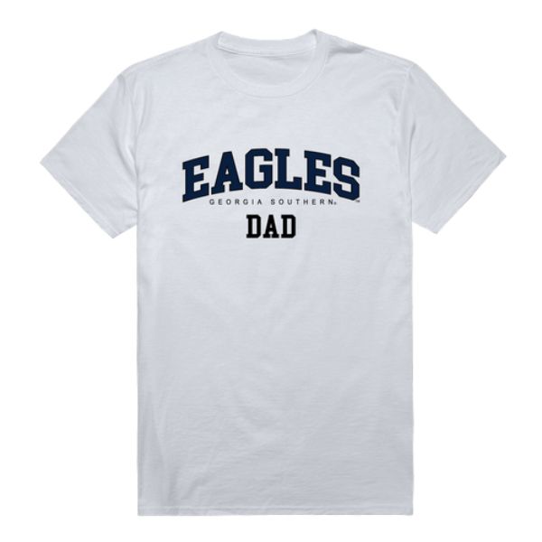 W Republic 548-718-WHT-01 Georgia Southern University Eagles College Dad T-Shirt&#44; White - Small
