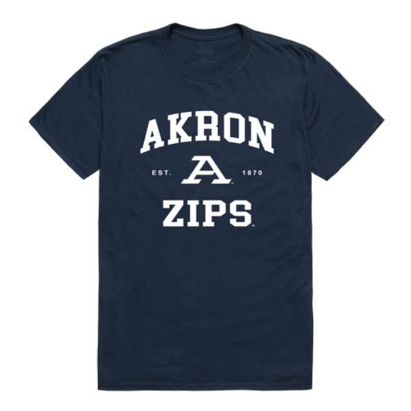 W Republic 526-100-NV2-03 University of Akron Zips Seal College T-Shirt&#44; Navy - Large