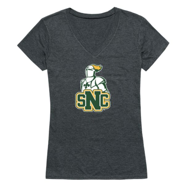 W Republic 521-698-HCH-04 St. Norbert College Green Knights Women Cinder T-Shirt&#44; Heather Charcoal - Extra Large