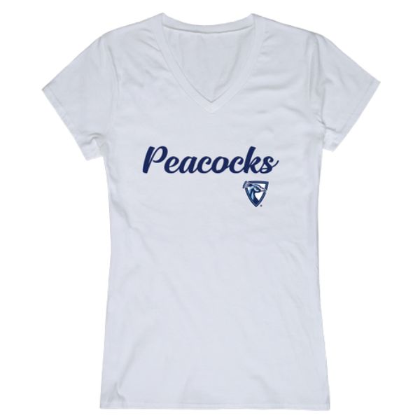 W Republic 555-681-WHT-01 Upper Iowa University Peacocks Script T-Shirt&#44; White - Small