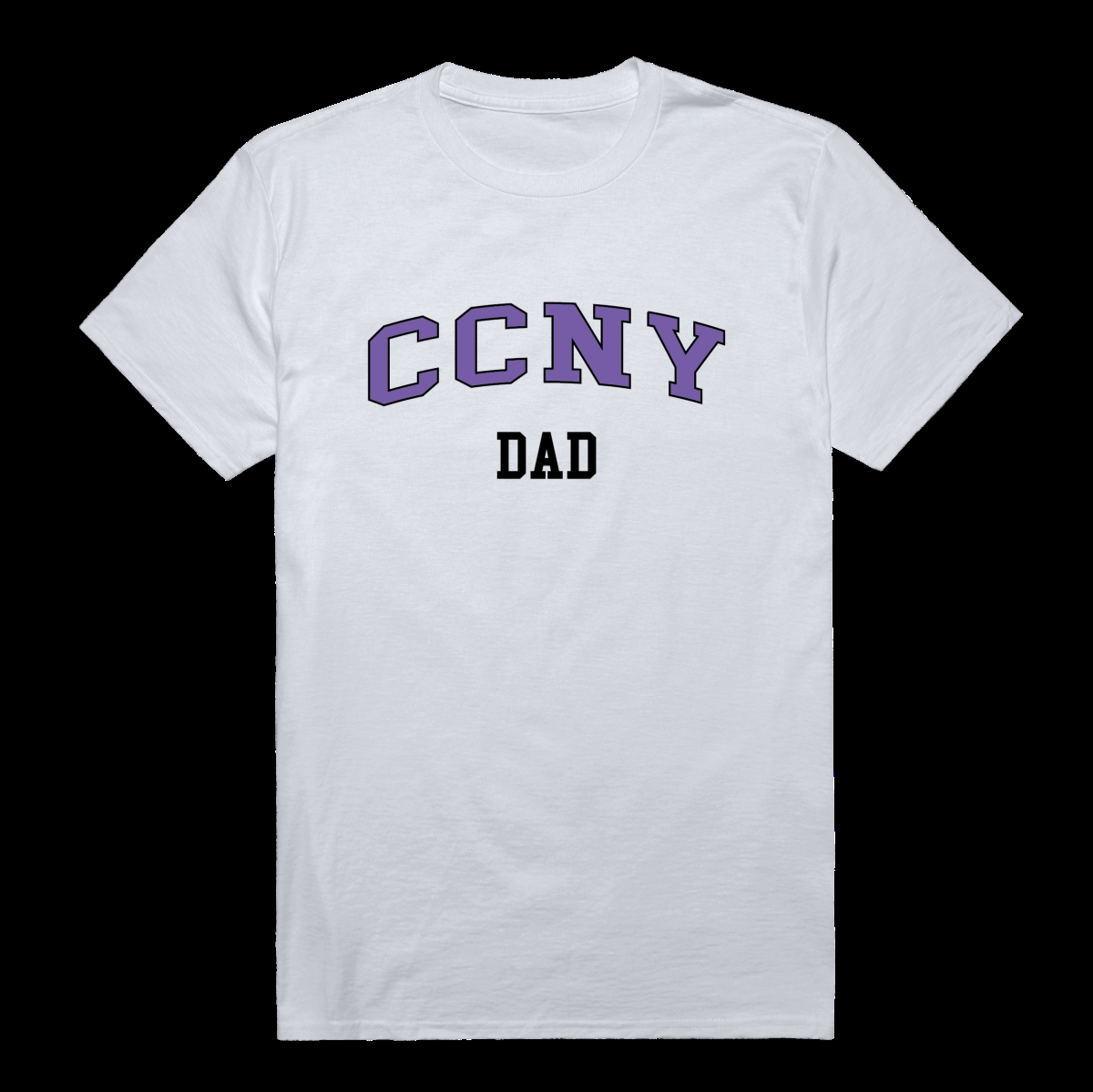 W Republic 548-633-WHT-05 City College of New York Beavers Dad T-Shirt&#44; White - 2XL