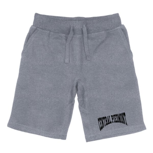 W Republic 567-628-HGY-01 Central Piedmont Community College Premium Shorts&#44; Heather Grey - Small
