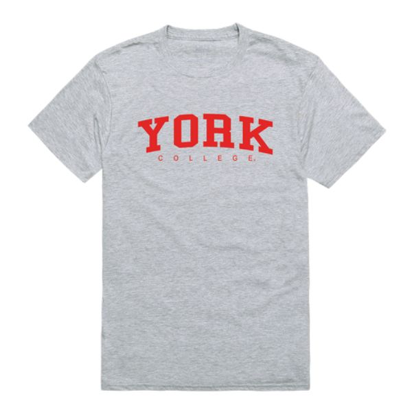 W Republic 500-685-HGY-04 York College Cardinals Game Day T-Shirt&#44; Heather Grey - Extra Large