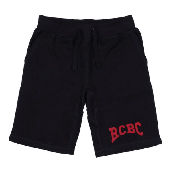 W Republic 567-668-BLK-04 Rowan College at Burlington County Barons Premium Shorts&#44; Black - Extra Large