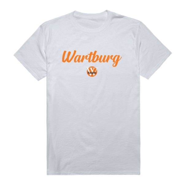 W Republic 554-708-WHT-04 Wartburg College Knights Script T-Shirt&#44; White - Extra Large
