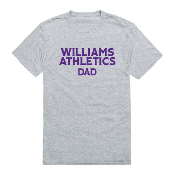 W Republic 548-727-HGY-03 Williams College The Purple Cows College Dad T-Shirt&#44; Heather Grey - Large