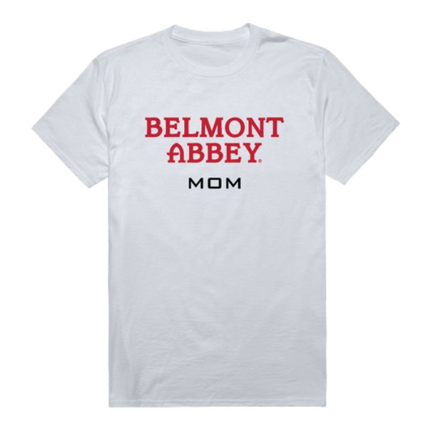 W Republic 549-616-WHT-03 Belmont Abbey College Crusaders College Mom T-Shirt&#44; White - Large