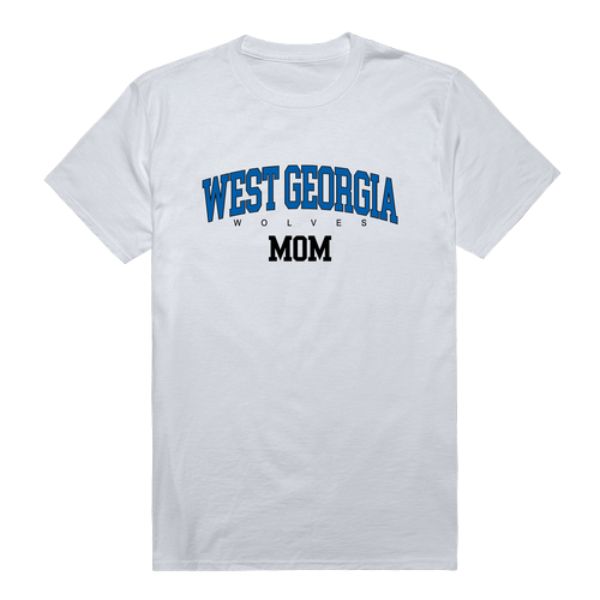 W Republic 549-713-WHT-01 University of West Georgia Wolves College Mom T-Shirt&#44; White - Small