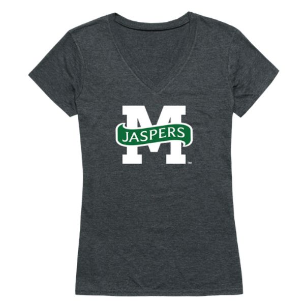 W Republic 521-535-HCH-03 Manhattan College Jaspers Women Cinder T-Shirt&#44; Heather Charcoal - Large