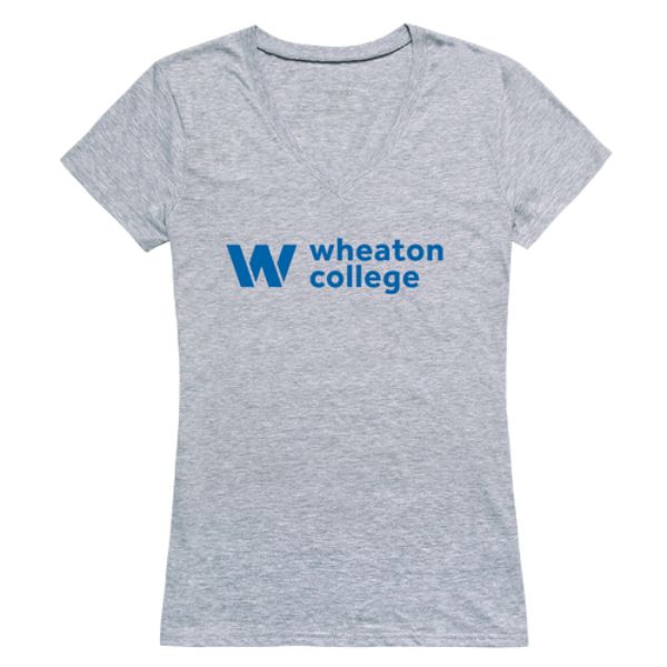 W Republic 520-605-HGY-01 Wheaton College Lyons Women Seal T-Shirt&#44; Heather Grey - Small