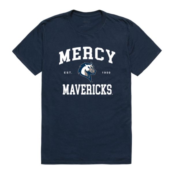 W Republic 526-710-NVY-04 Mercy College Mavericks Seal T-Shirt&#44; Navy - Extra Large
