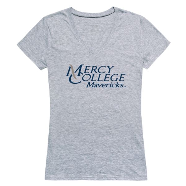 W Republic 520-710-HGY-04 Mercy College Mavericks Women Seal T-Shirt&#44; Heather Grey - Extra Large
