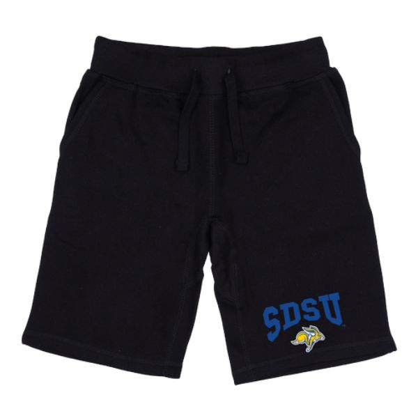 W Republic 567-707-BLK-04 South Dakota State University Jackrabbits Premium Shorts&#44; Black - Extra Large