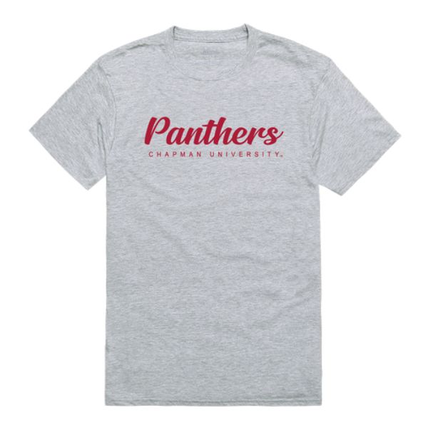 W Republic 554-629-HGY-02 Chapman University Panthers Script T-Shirt&#44; Heather Grey - Medium