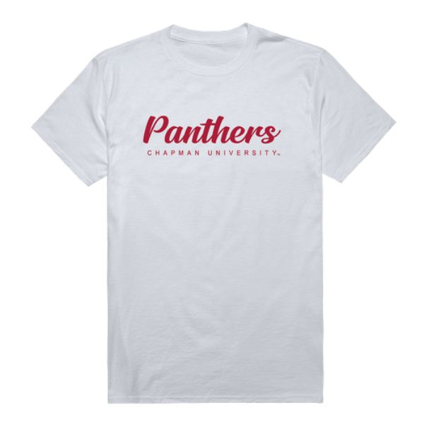 W Republic 554-629-WHT-02 Chapman University Panthers Script T-Shirt&#44; White - Medium