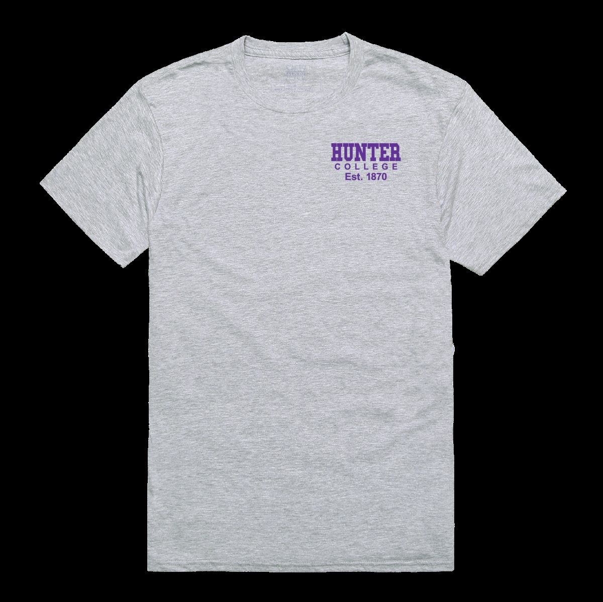 W Republic 528-654-HGY-03 Hunter College Hawks Practice T-Shirt&#44; Heather Grey - Large