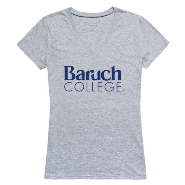 W Republic 520-701-HGY-02 Baruch College Bearcats Women Seal T-Shirt&#44; Heather Grey - Medium